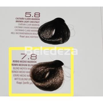 VIOLETT PREMIUM Coloración sin Amoniaco 7.8 Rubio Medio Marrón - Imagen 1