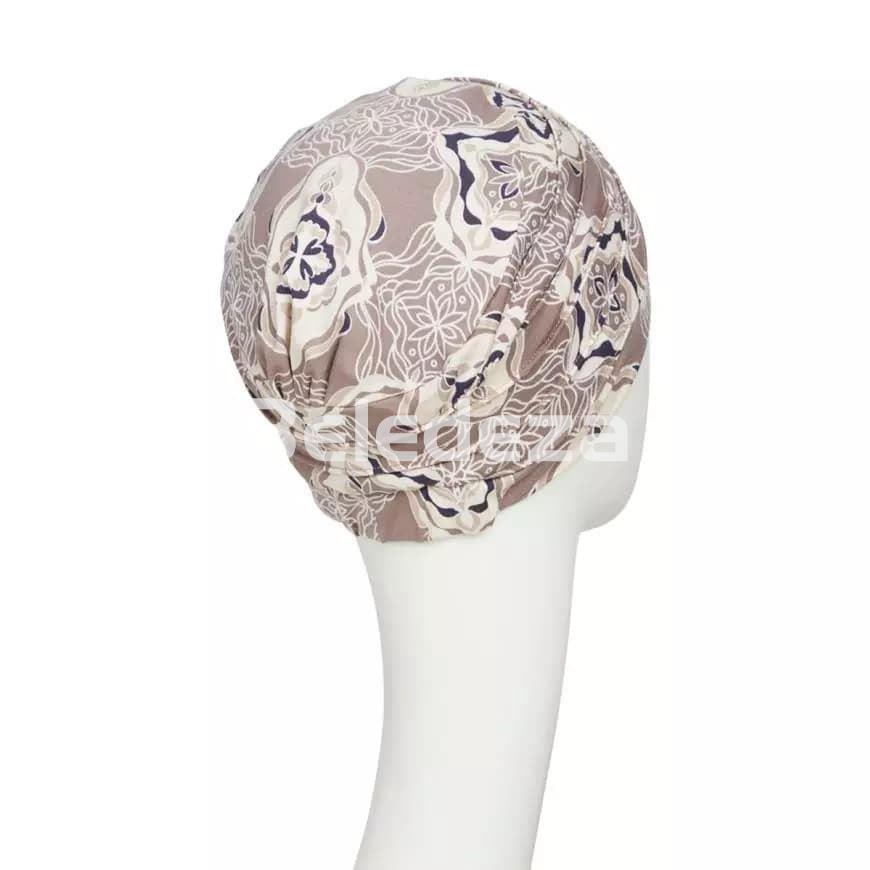 YOGA TURBAN BEIGE ORNAMENTS Turbante Yoga Adornos Beige - Imagen 3