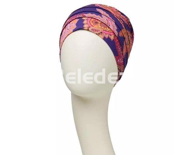 YOGA TURBAN PAISLEY SWIRLS Turbante Yoga Estampado Etnico - Imagen 2