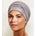 ZOYA VIVA TURBAN GREY MELANGE WITH GLITTER Turbante Viva Zoya Gris con Brillos - Imagen 2